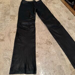 Genuine leather pants